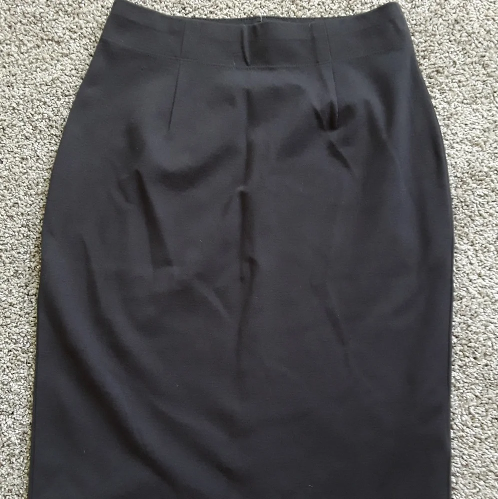 Eileen Fisher women charcoal knit pencil skirt size PP New